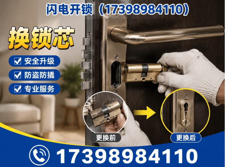 上街区换锁芯展示图